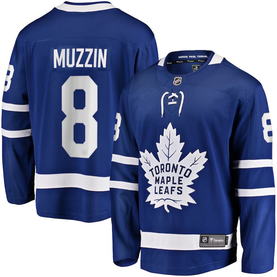Men Toronto Maple Leafs 8 Jake Muzzin Fanatics Branded Blue Replica Player NHL Jersey